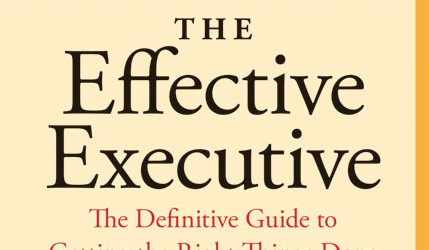 So I have another note worthy book for anyone looking to become more effective as either an entrepreneur or in their place of business. The Effective Executive: The Definitive Guide...